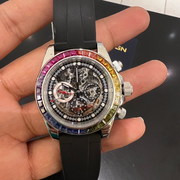 Pagani design automatic rubber strap watch mens - Picture 12 of 12